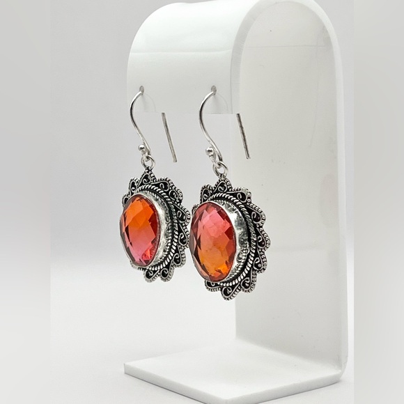 BI COLOR TOURMALINE EARRINGS - Picture 3 of 13